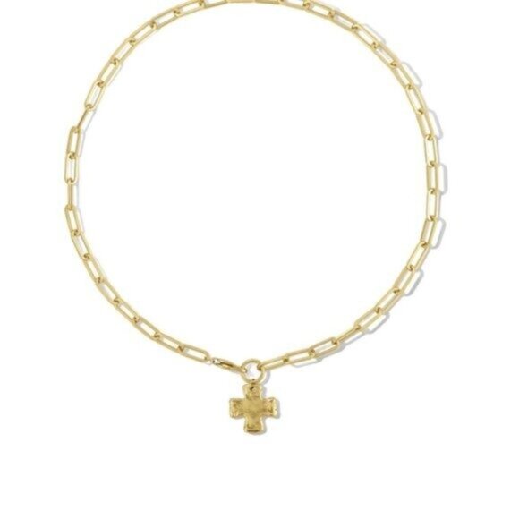 Cross Pendant Necklace Waterproof Chunky Gold Cross Necklace Layering Necklace - Picture 7 of 13
